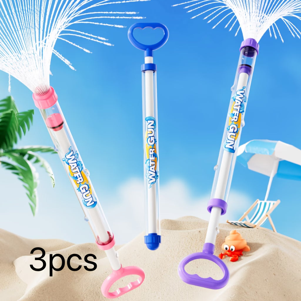3pcs Summer Kids Firework Water Gun Toys | Suitable for Outdoor Pool, Beach Party, Pool Fighting, Photo Props, Boys and Girls Birthday Surprise Gifts, Mixed Color ABS Material