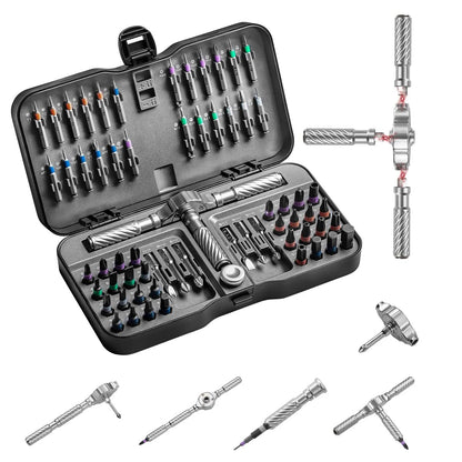 【SummerVibes】24-in-1 Multi-Purpose Magnetic Ratchet Screwdriver & Wrench Set