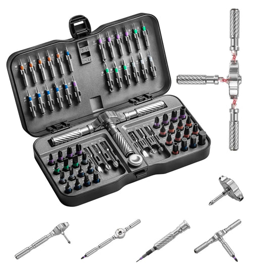 【SummerVibes】24-in-1 Multi-Purpose Magnetic Ratchet Screwdriver & Wrench Set